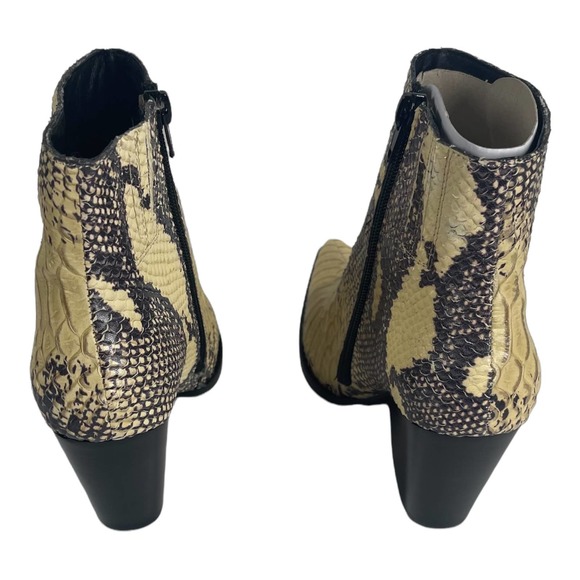 JEFFREY CAMPBELL • Flynn Snake Leather Ankle Boots • 6 - Picture 4 of 7